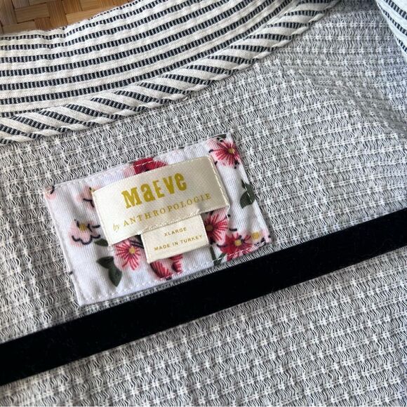 Anthropologie maeve striped collared wrap sleeveless top women’s size XL - Picture 3 of 8